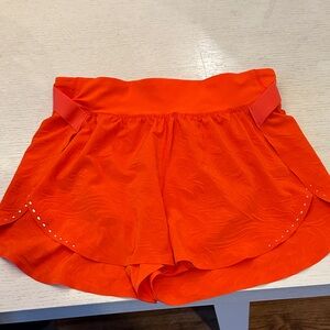 Lululemon Orange Athletic Shorts Fast and Free